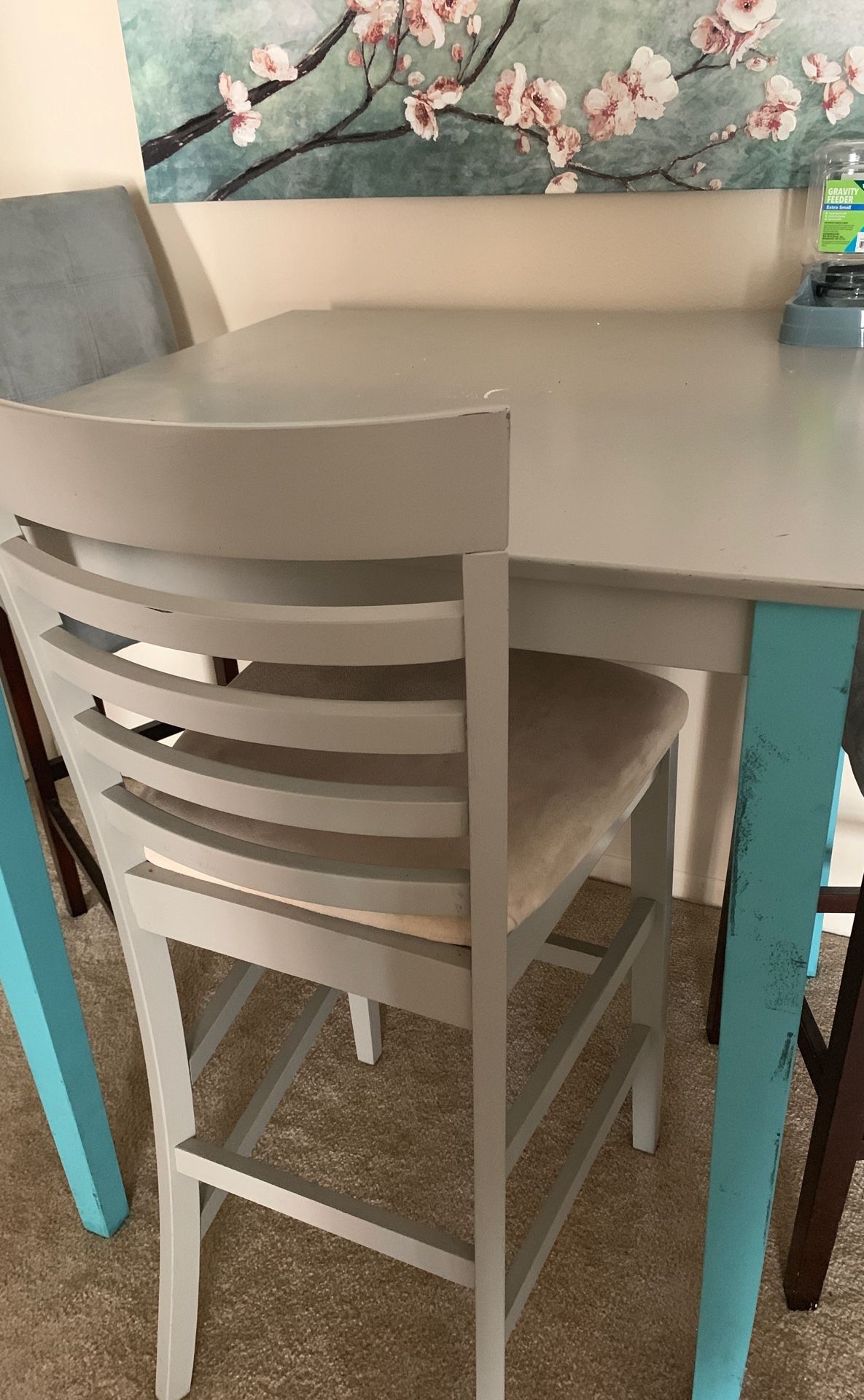 Tall table with chairs