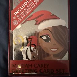Mariah Carey Greeting Card Set 16 Christmas Cards w Env and Seals