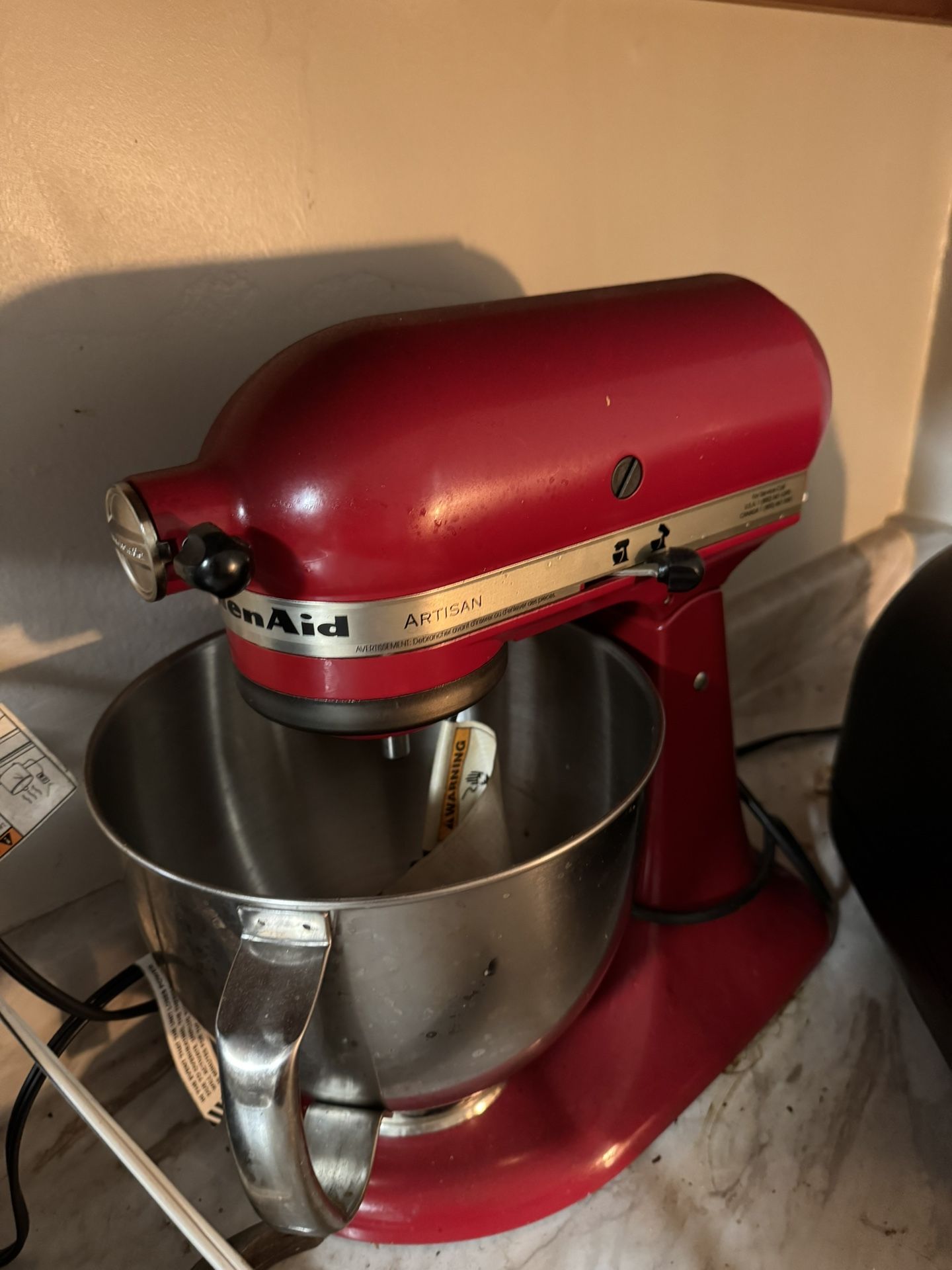 Kitchenaid Mixer Large And All Attachments
