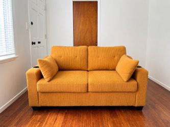 2-Seater Corduroy Premium Sofa Bed – Excellent Condition
