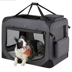 Collapsible Pet Carrier, XXL, Portable Soft Dog Crate,