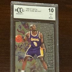 1996-97 Fleer Metal Kobe Bryant Rookie Card #181