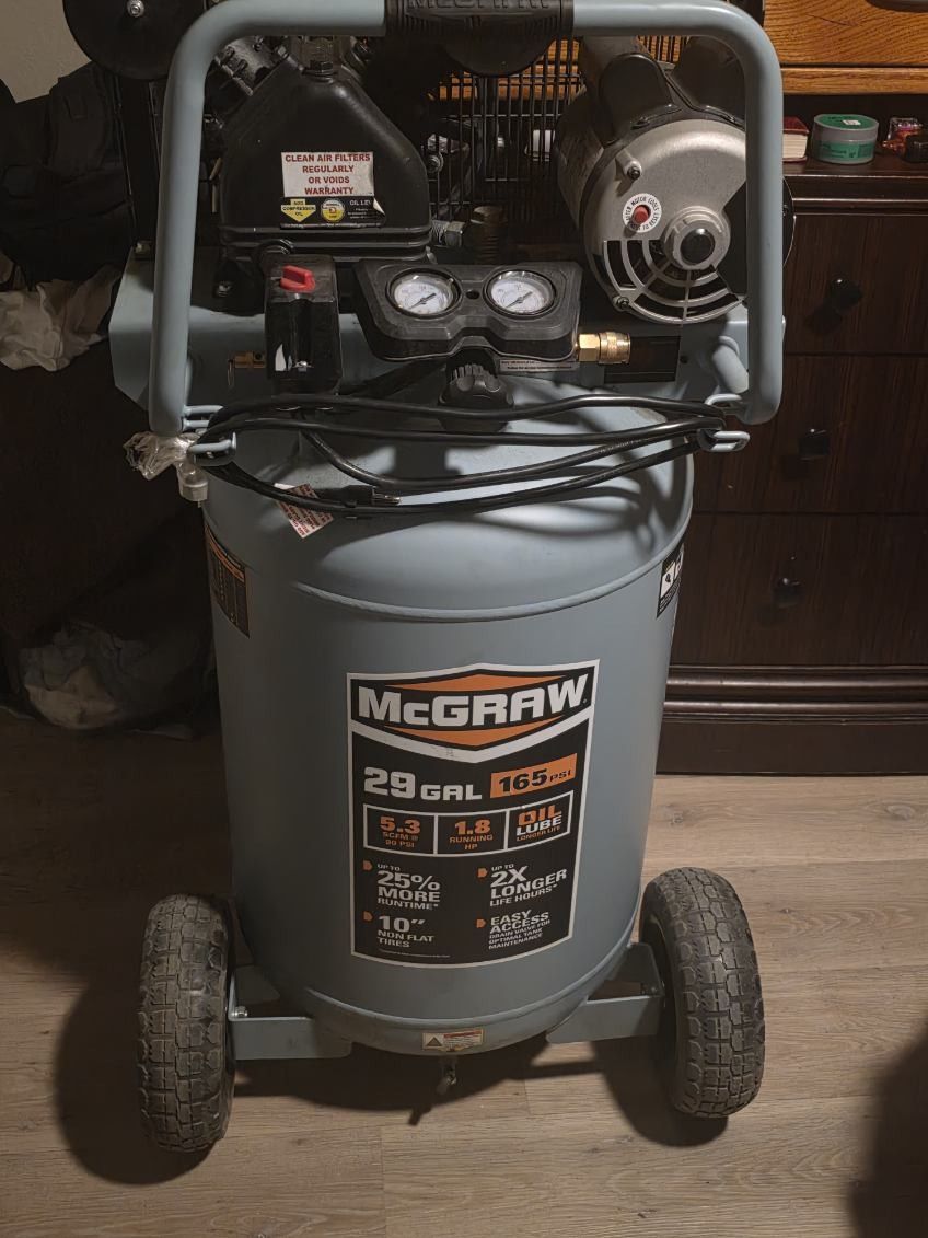 McGraw 29Gal. Air Compressor 165psi 