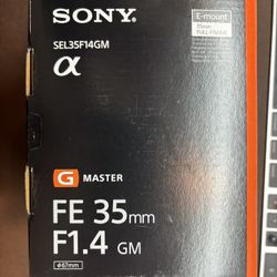 SONY GM 35mm F1.4 Perfect Gift