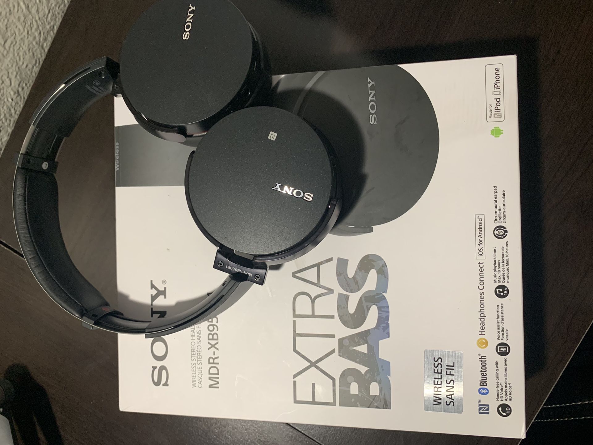 Sony headphone wireless (extra bass)