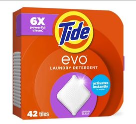 Tide  Spring Blast Scent Laundry Detergent,42 count