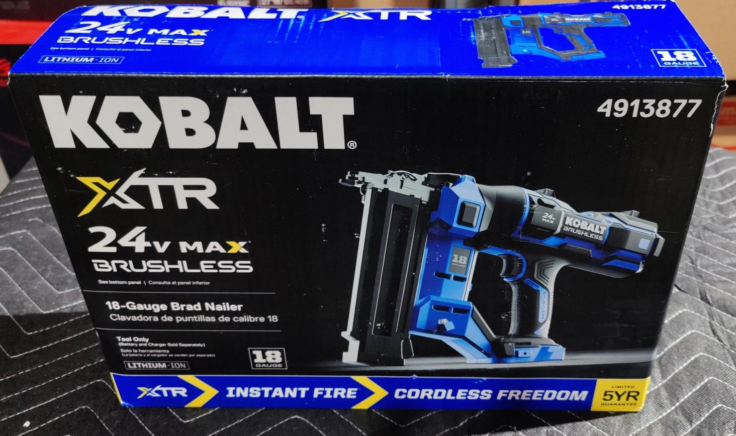 Kobalt 2.125in 18Gauge Cordless Brad Nailer for Sale in South Elgin