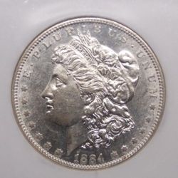 1884 "S" Morgan SILVER Dollar $1