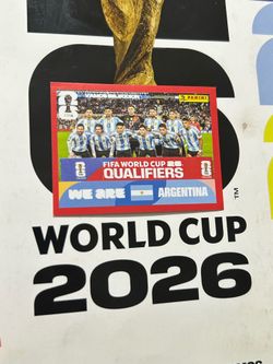 2026 Panini FIFA World Cup Sticker Argentina Team Rare Red Border #ARG13 Messi