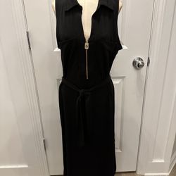 Michael Kors Sleeveless Black Dress, New