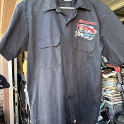 Snap On Mens Shirts Bottom Size Large 