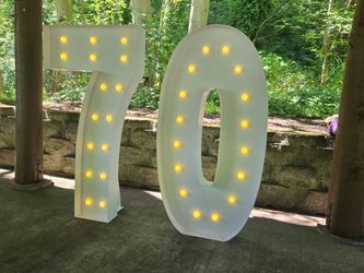 Birthday Decorations 70 - Large Numbers