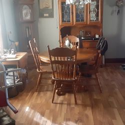 Dining Room Table And Chairs Plus A China Hut