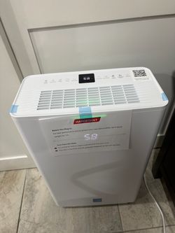 White Home Dehumidifier with Digital Display