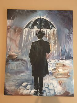 Rainman---canvas oil paint