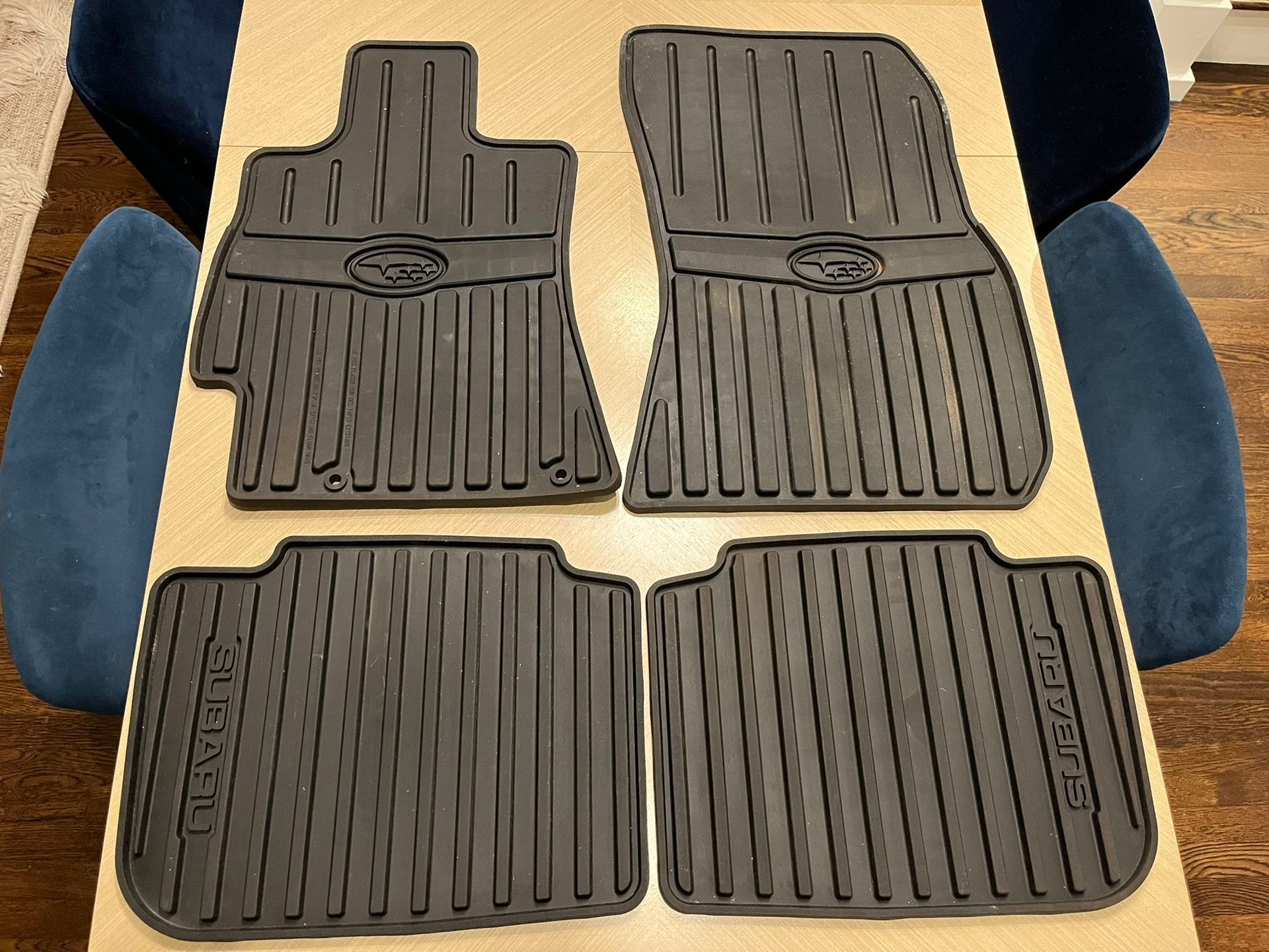 2010-2014 Subaru Outback / Legacy All Weather Floor Mats Rubber OEM Genuine