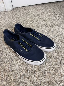 Vans Authentic Navy & Gold Sneakers – Women’s Size 9