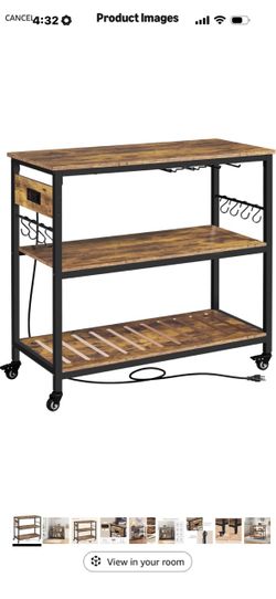 Island bar cart.