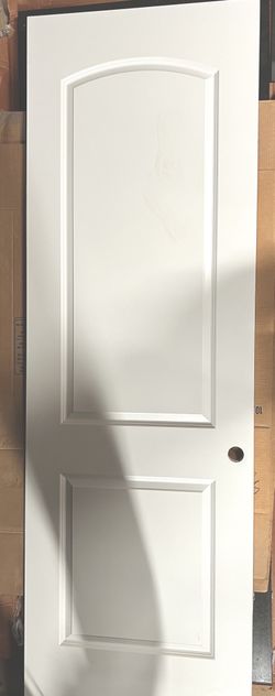 New Painted Solid Wooden 8’ Door 31 5/8” Wide Just Slab No Jamb Not Prehung