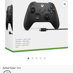 Xbox Core Wireless Controller + USB-C Cable – Carbon Black