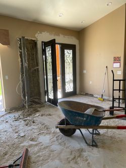 Cement or concrete demolition