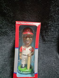 Ken Griffey Jr. Cincinnati Reds Hand Painted Bobblehead Doll - Collectible Series In Box