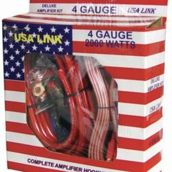USA Link  wiring kit 4Gauge 2000w amplifier wiring kit