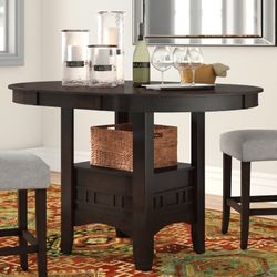 Extendable Oval Counter Height Dining Table