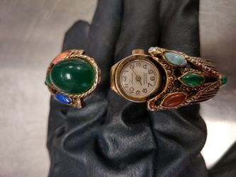 Vintage Lucerne cuff bracelet watch