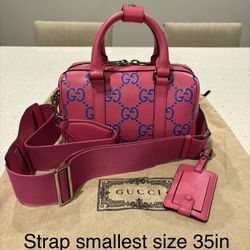 Pink Gucci Duffle Bag