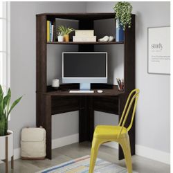 Sauder - Beginnings Corner Computer Desk w/ Hutch & Shelf - Cinnamon Cherry (pick up in La Verne) 
