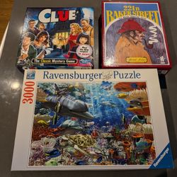 Board Games And Puzzle $10 Each