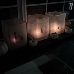 Holiday BOO Candle Holders