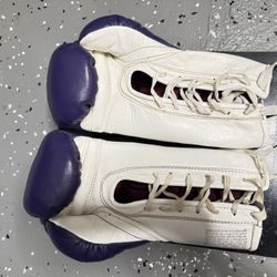 🔥 Vintage Grant 8 oz Lace-Up Boxing Gloves – Rare Purple – Mint Condition – Authentic NYC Era