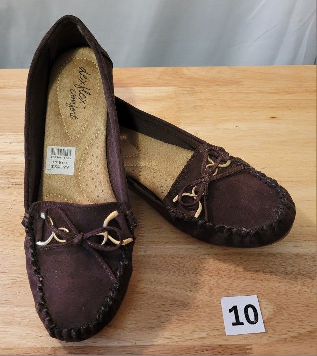 Dexflex Comfort Brown Loafers - Size 8,5 (10)