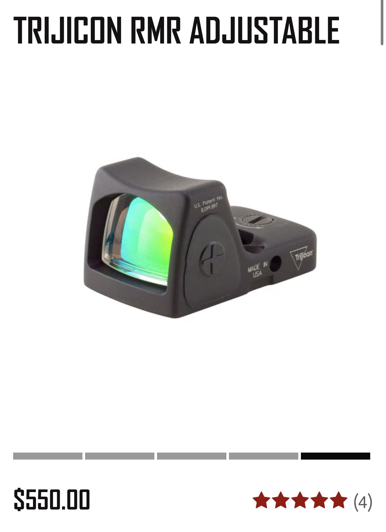 TRIJICON RMR ADJUSTABLE