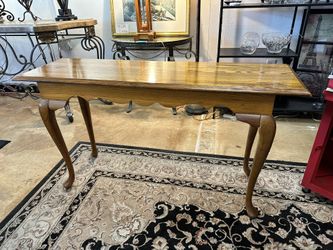 Wood Sofa Table Cabriole Legs
