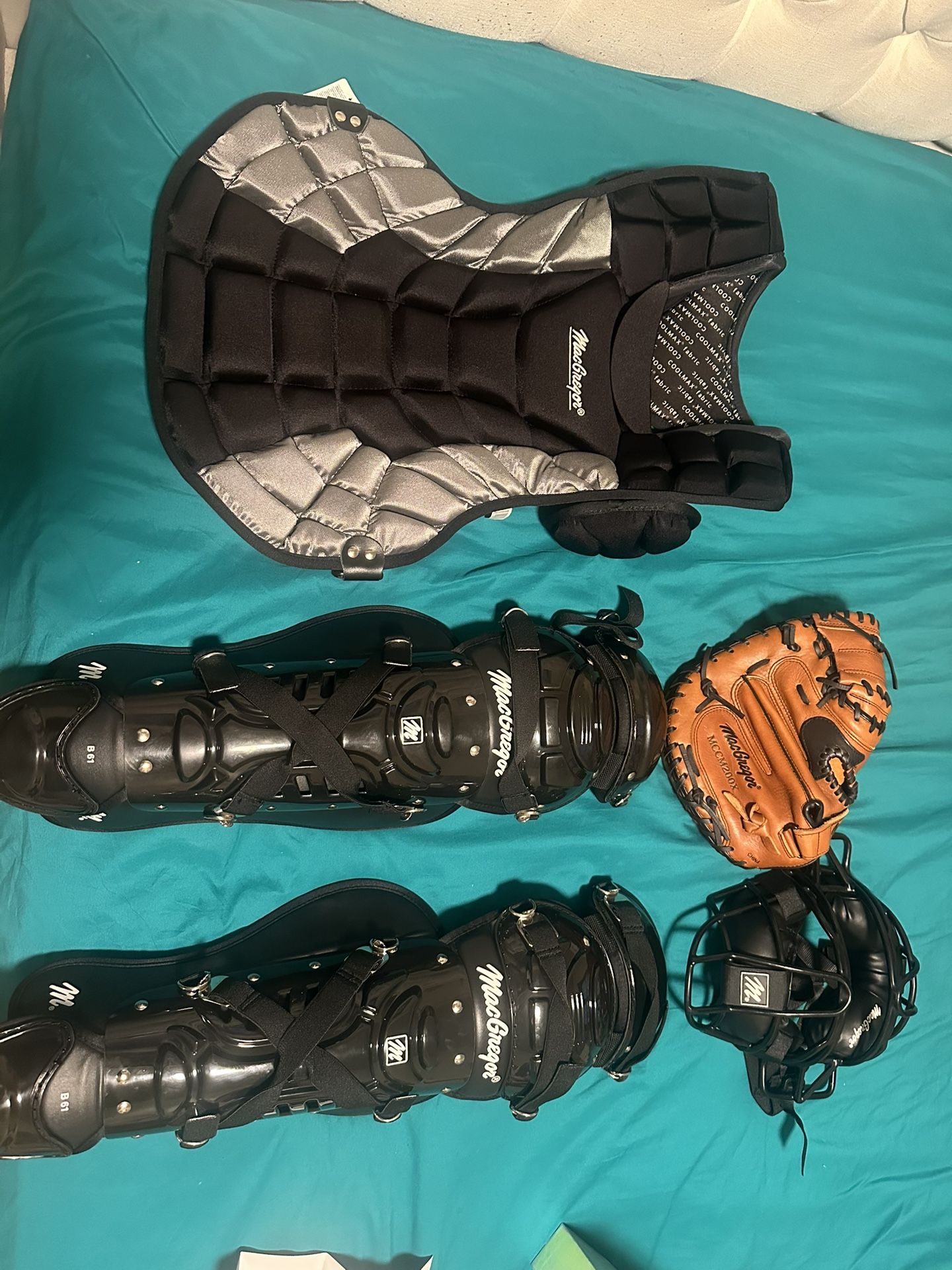 Baseball Equipment And Full Macgregor Catching Equipment