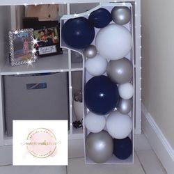 Letter & Numbers With Ballons