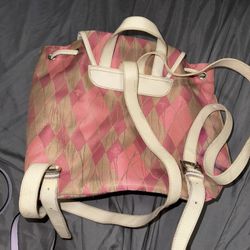 Vivienne Westwood Drawstring Pink Backpack
