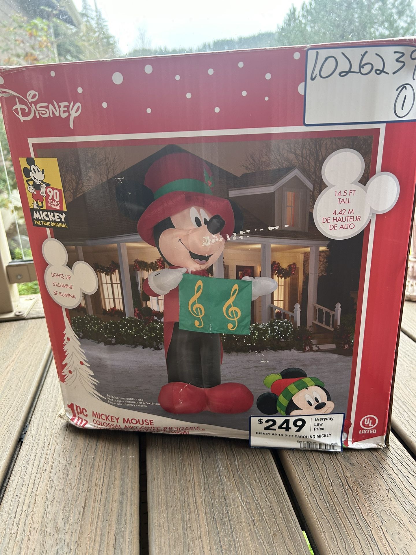 Mickey Mouse Christmas Inflatable - 14.5’ Tall