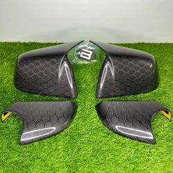 Tesla Model Y Carbon Fiber Mirror Cap Bundle