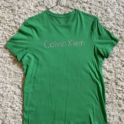 Semi New Calvin Klein Green Men’s T-Shirt Size X-Small