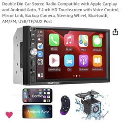 Double Din Car Stereo With Back Up Camera