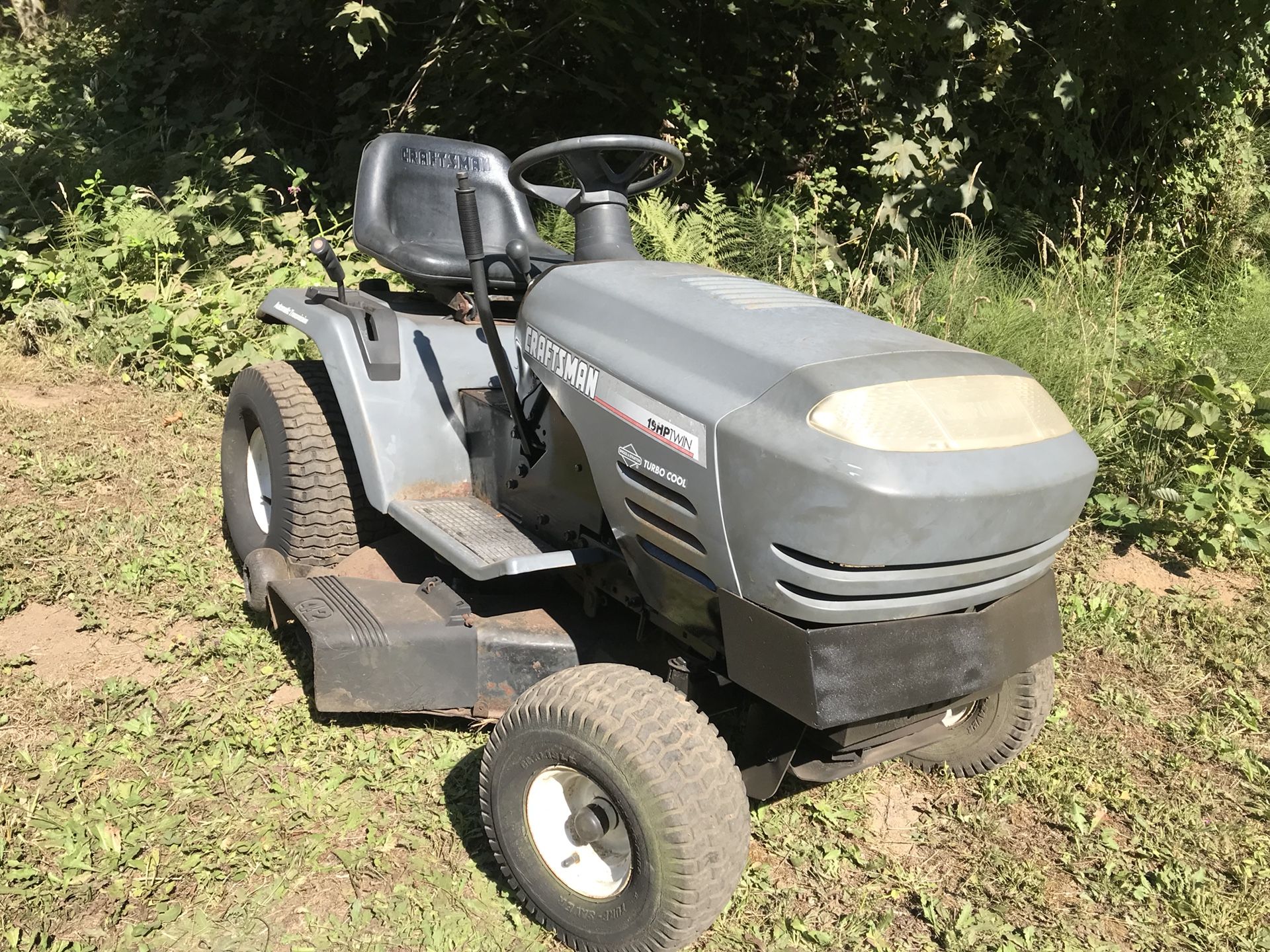 Craftsman 19hp riding cheap mower