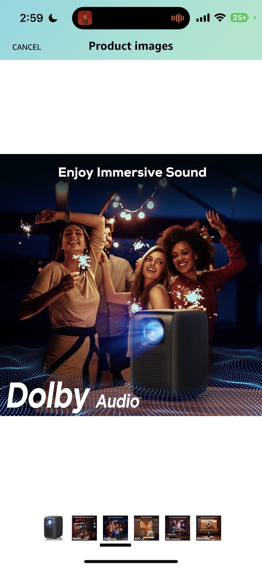 iZEEKER Projector, Netflix WiFi Projector with Bluetooth, Real 600 ANSI Lumen, Native 1080P Support 4K and Dolby Audio TVs & Media players