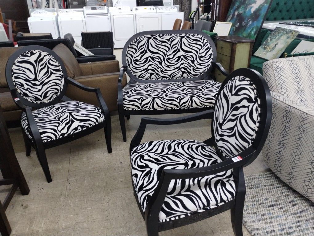 Zebra Accent Chairs