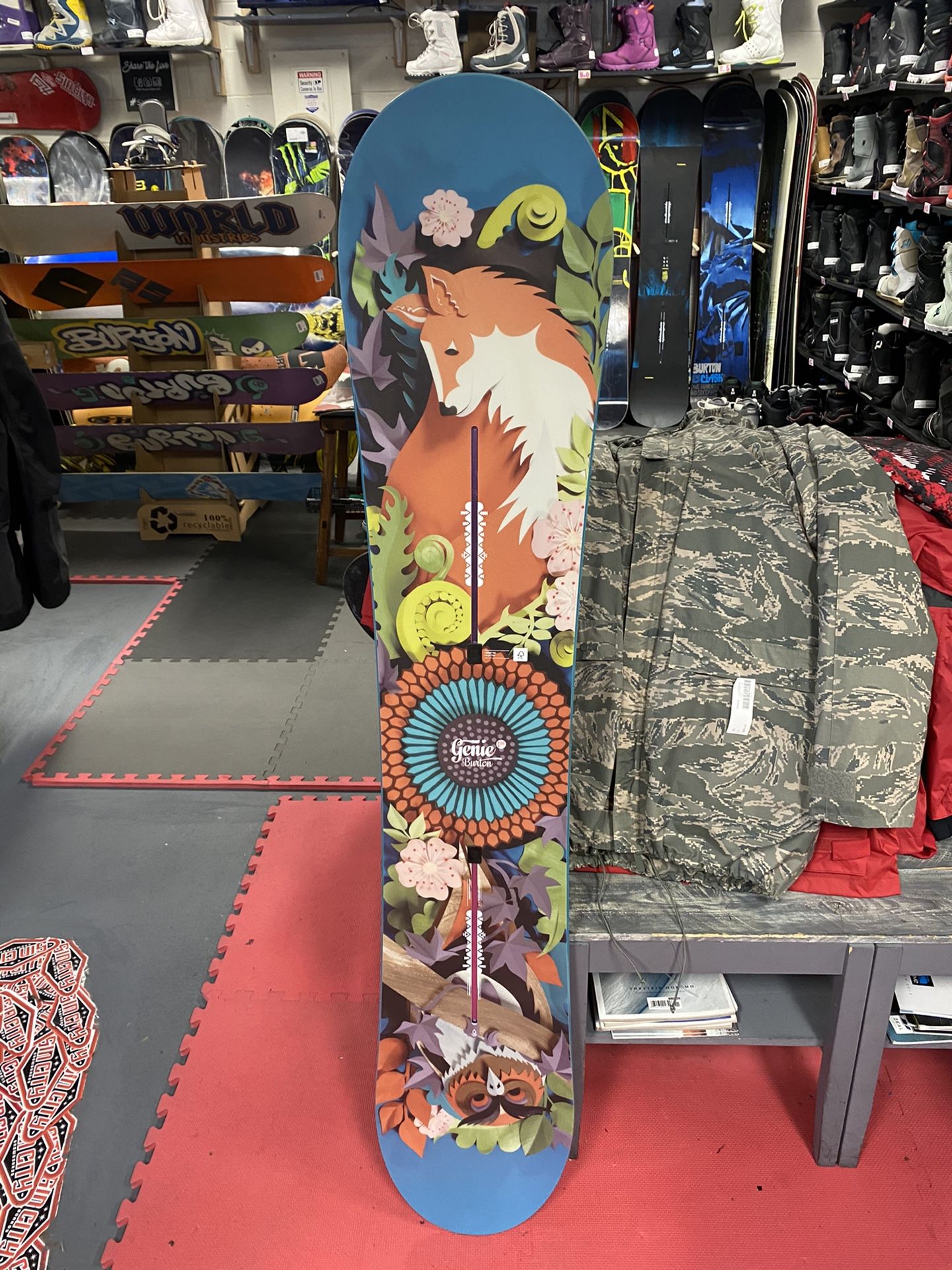 new burton 151 snowboard with 3 year warranty