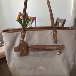 Coach Beige Handbag 