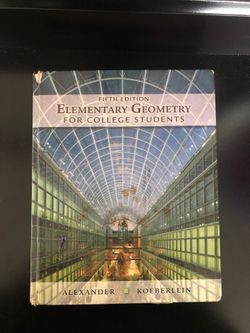 Fifth Edition Elementary Geometry For College Students
